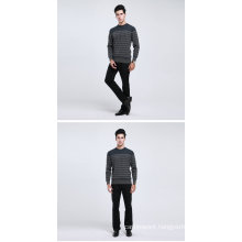 Yak Wool/Cashmere Round Neck Long Sleeve Pullover Sweater/Clothing/Garment/Knitwear